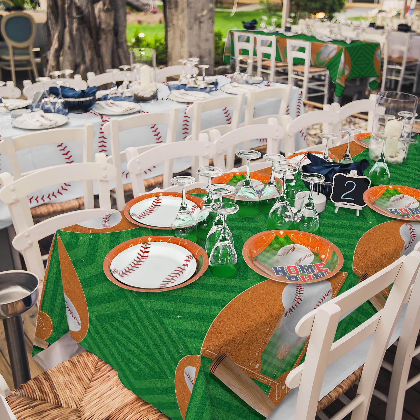 Gatherfun baseball party complete kit for a cohesive, disposable party setup