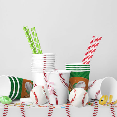 Gatherfun baseball party tablecloth protects surfaces with field-themed design