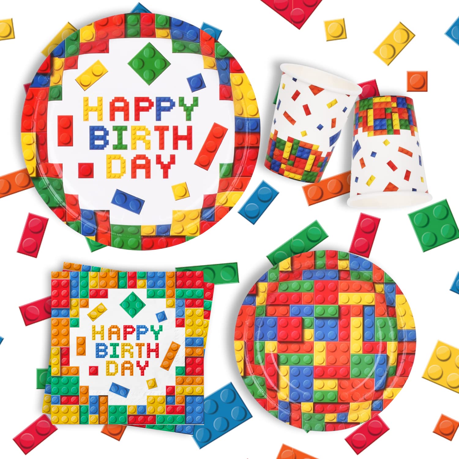 Gatherfun building-block napkins 6.5inch folded, soft and absorbent