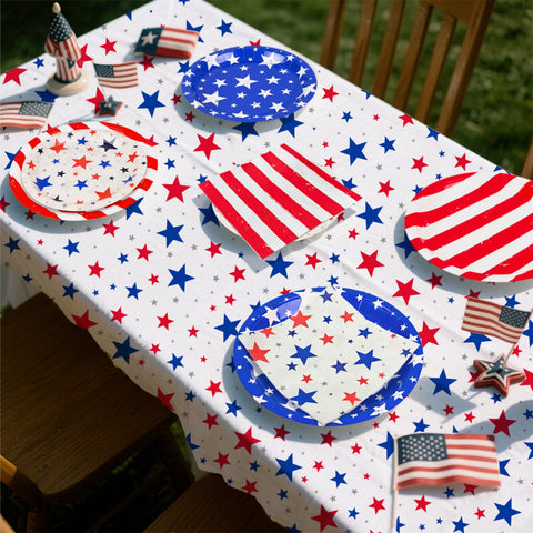 Gatherfun 9oz cups with flag designs for spill-resistant serving