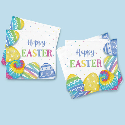 Gatherfun Easter kit shows 50 plates and napkins for planning.