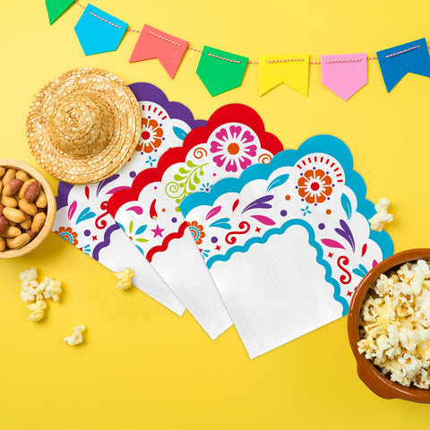 Gatherfun Fiesta Kit papel-picado-inspired-plates evoke traditional decor