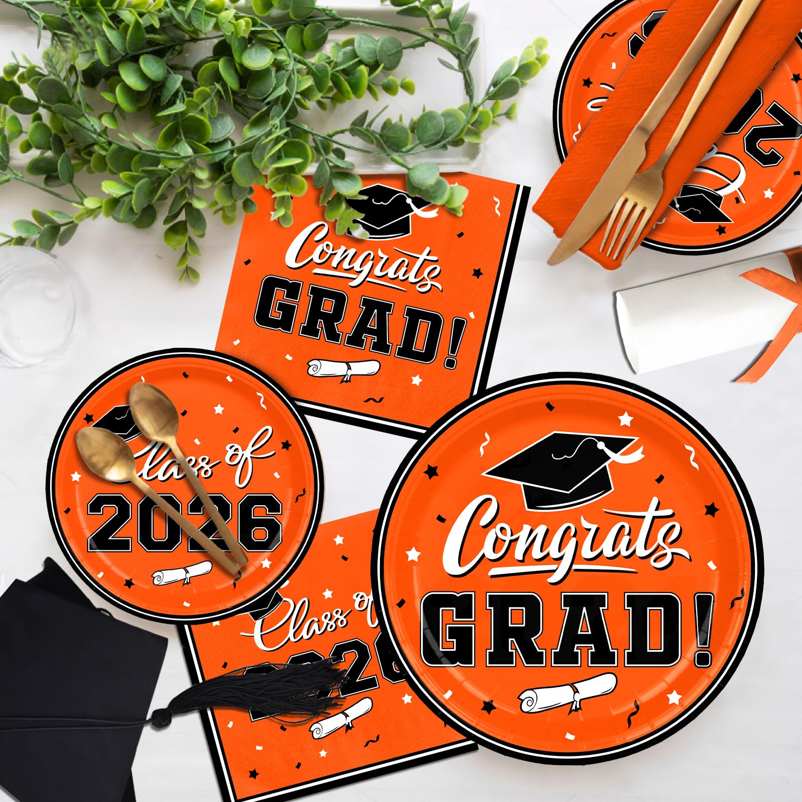 Gatherfun graduation cocktail napkins, decorative and practical for beverages and spills.