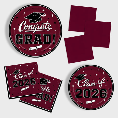 Gatherfun graduation cocktail napkins for quick mess control and beverages