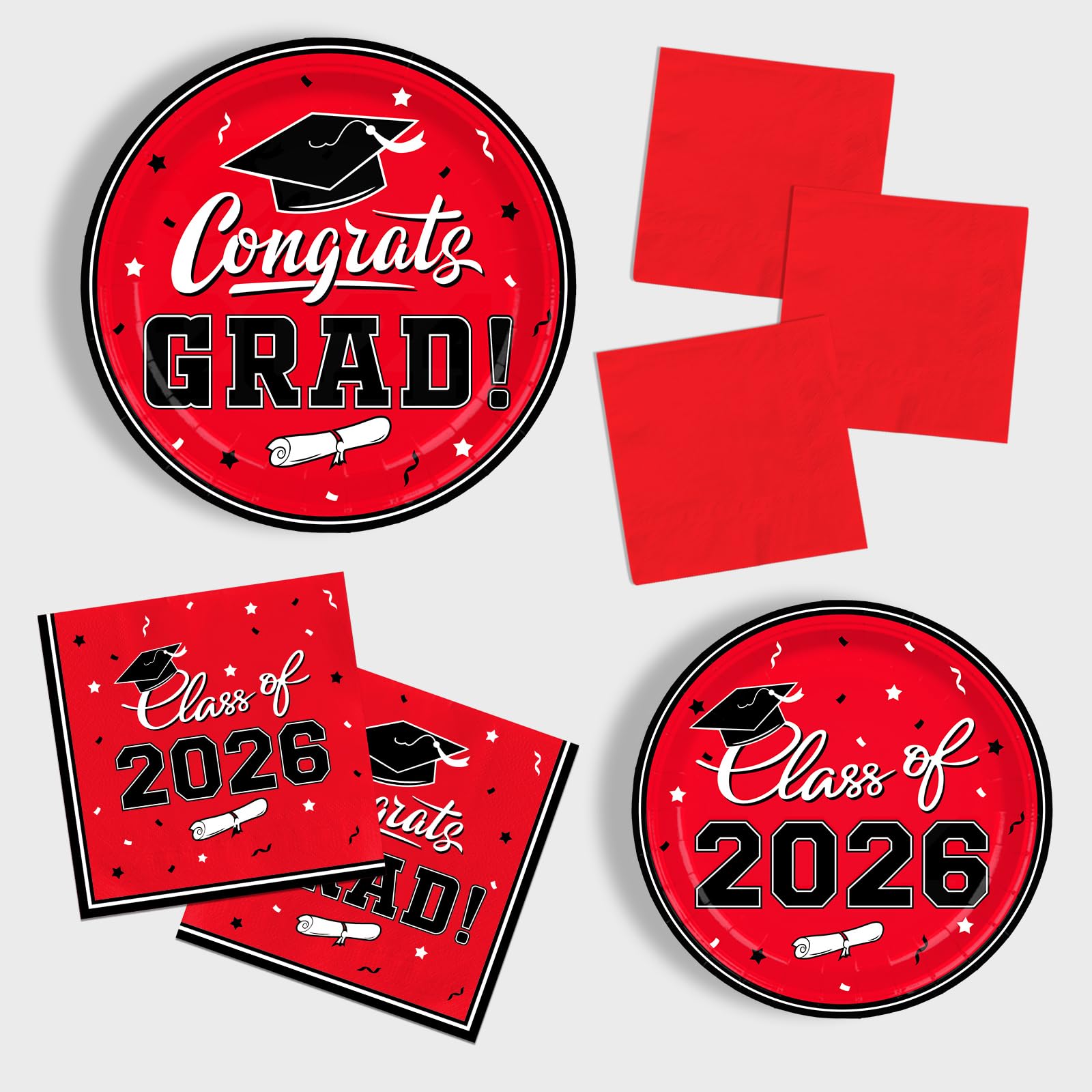Gatherfun red cocktail napkins ideal for beverages at graduation events