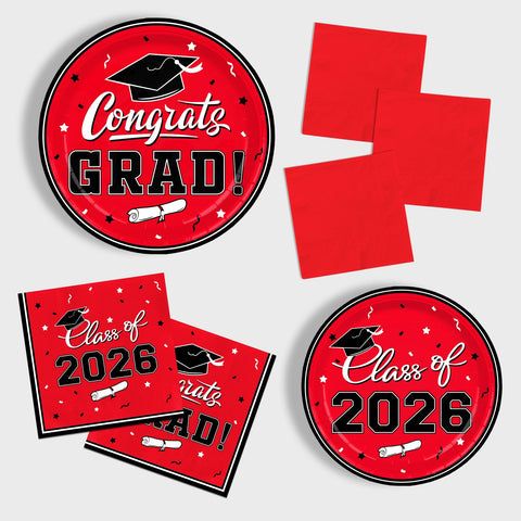 Gatherfun red cocktail napkins ideal for beverages at graduation events