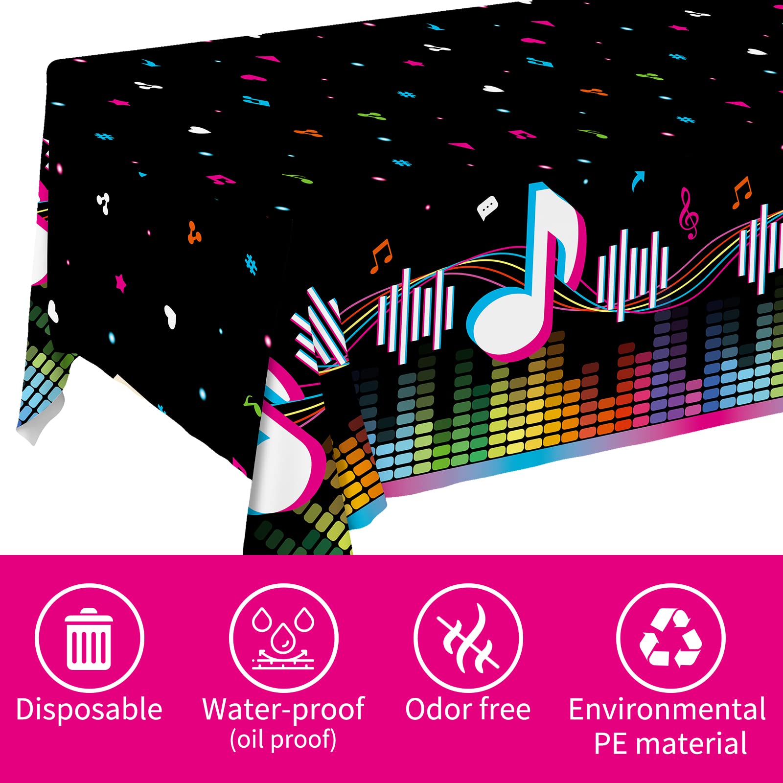 Gatherfun music decor set enhances kid-friendly celebrations with a bold theme.
