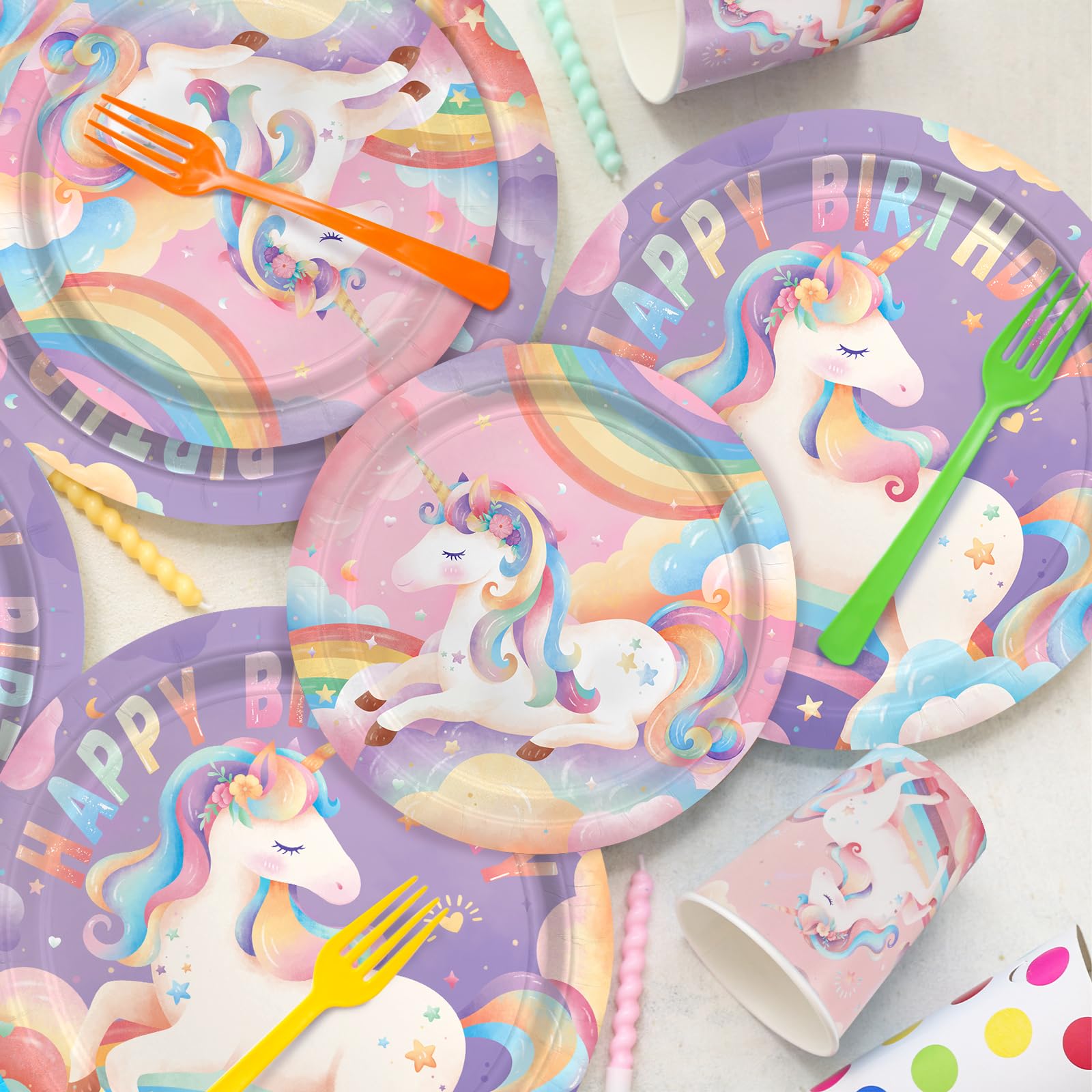 Gatherfun unicorn cups 9 oz ideal for easy party beverages