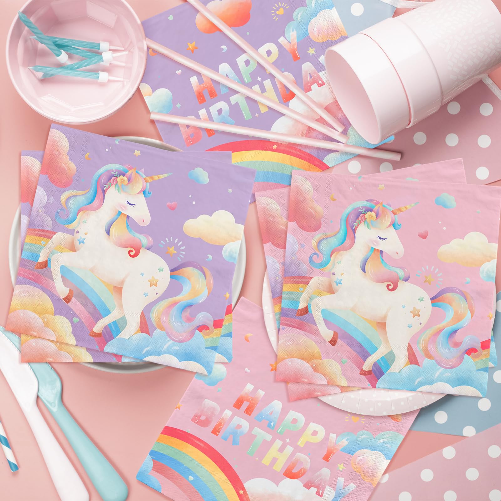 Gatherfun unicorn party set creates a cohesive celebration and photo-worthy moments