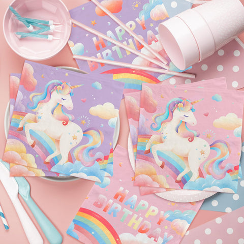 Gatherfun unicorn party set creates a cohesive celebration and photo-worthy moments