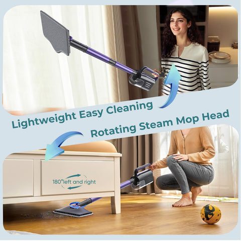 Gatlei Steam Mop attachments kit for floors, glass and more.