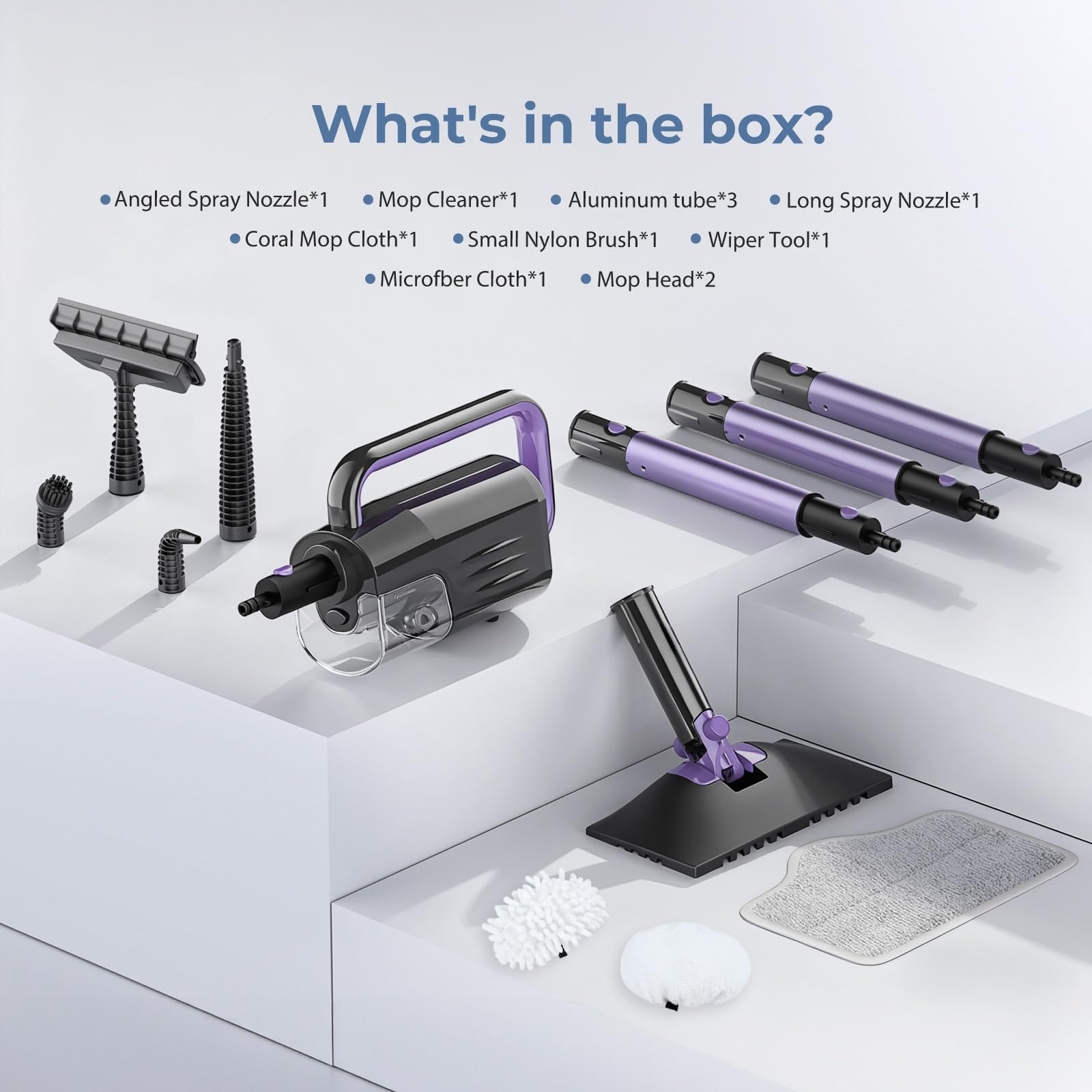 Gatlei Steam Mop lilac color design in a modern kitchen