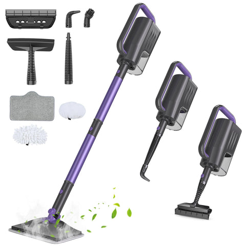 Gatlei Steam Mop with 400ml water tank for extended steam cleaning sessions.