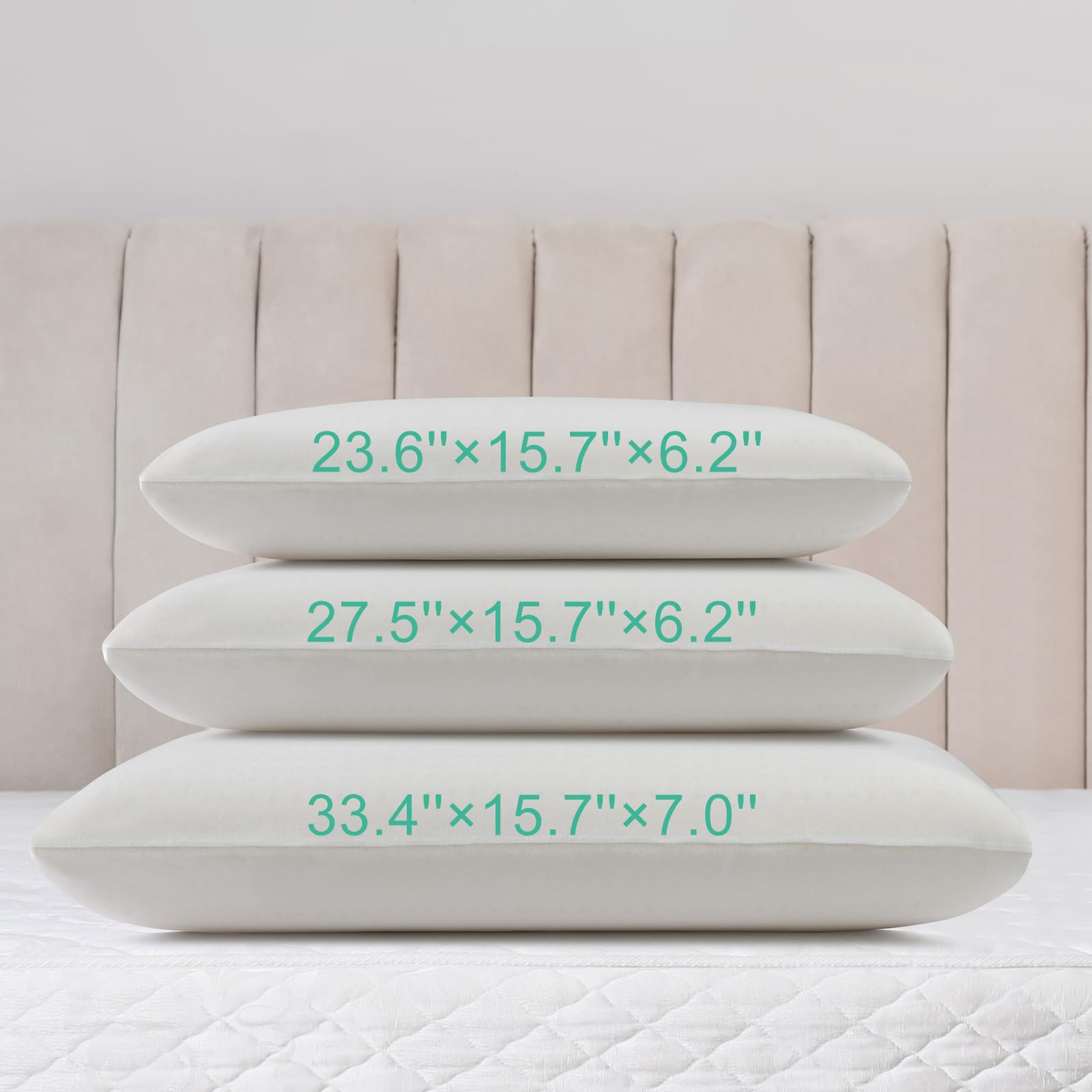 Gatnlair durable natural latex maintains shape for years of use.