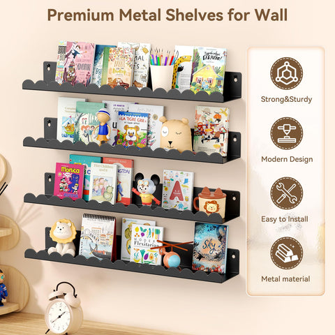 Gattlukd wall shelves 4pack set ideal for nursery storage.