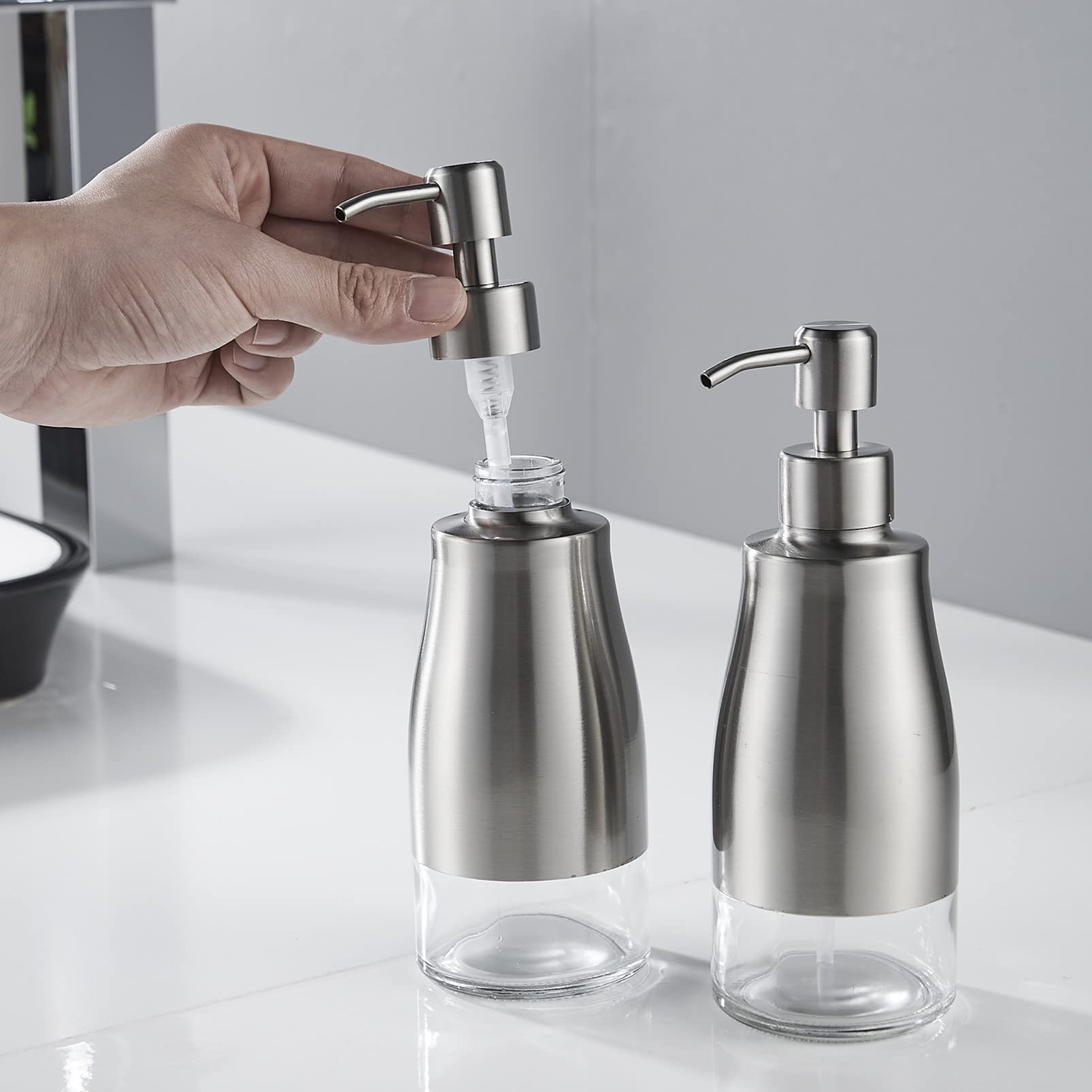Gaussra setup on counter in bathroom or kitchen for versatile use