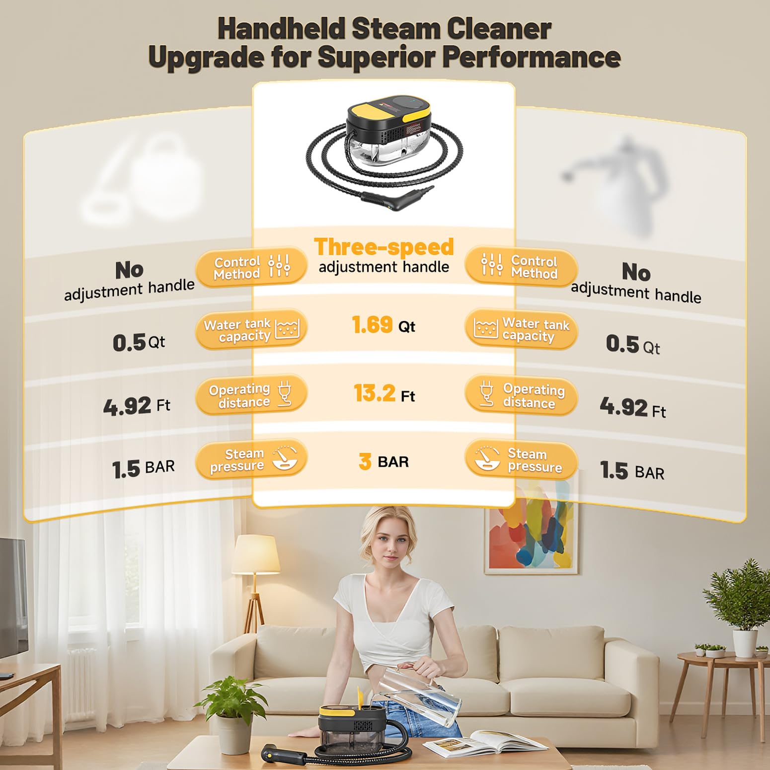Gautye G1 accessory kit includes 15 pieces for multi-surface cleaning.