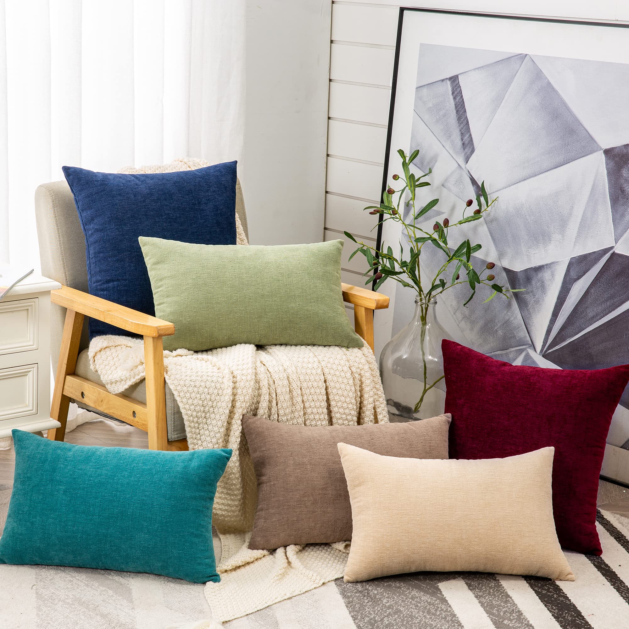 GAWAMAY 18x18 pillow cover protects cushions with soft texture