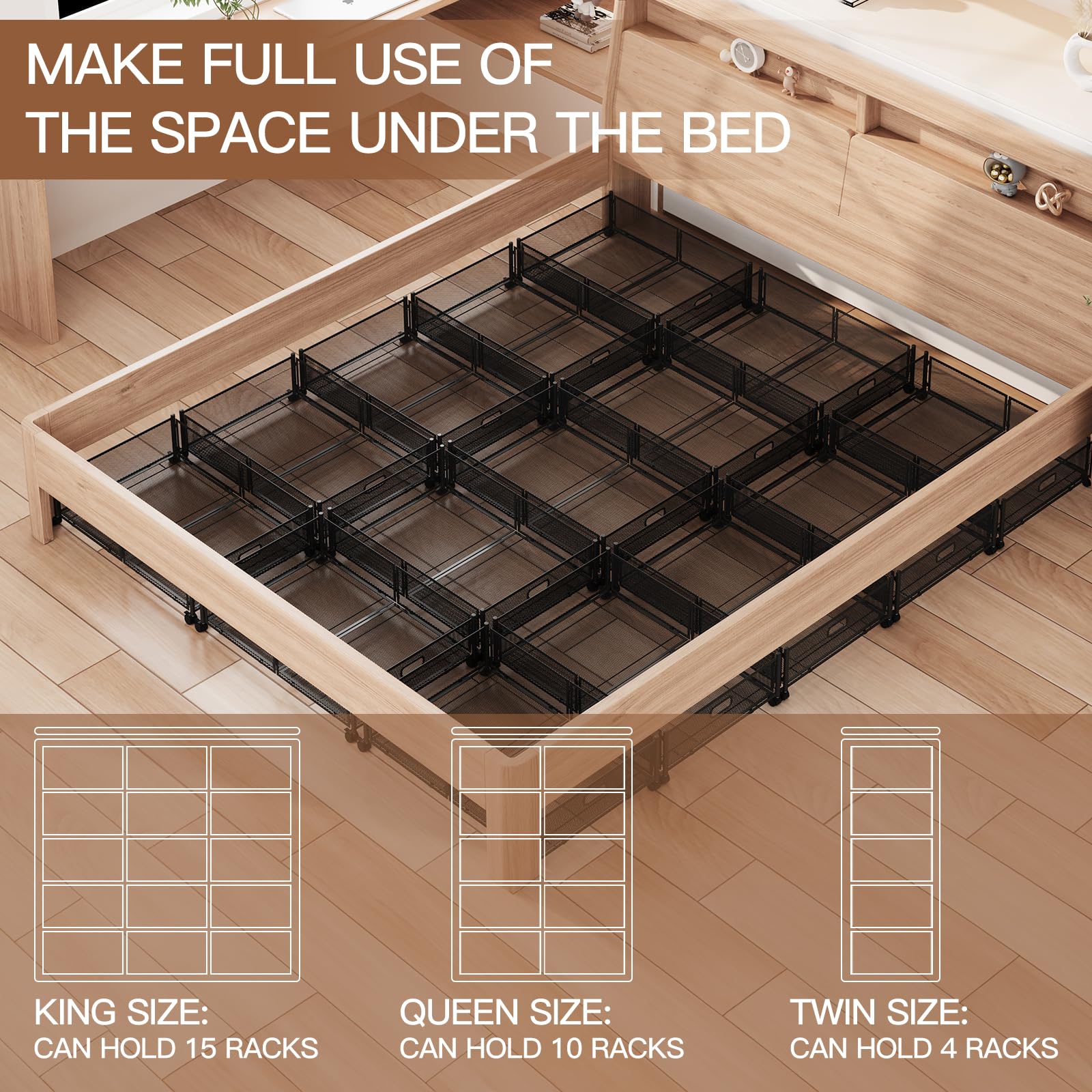Gawerk tool-free assembly makes setup quick and simple.