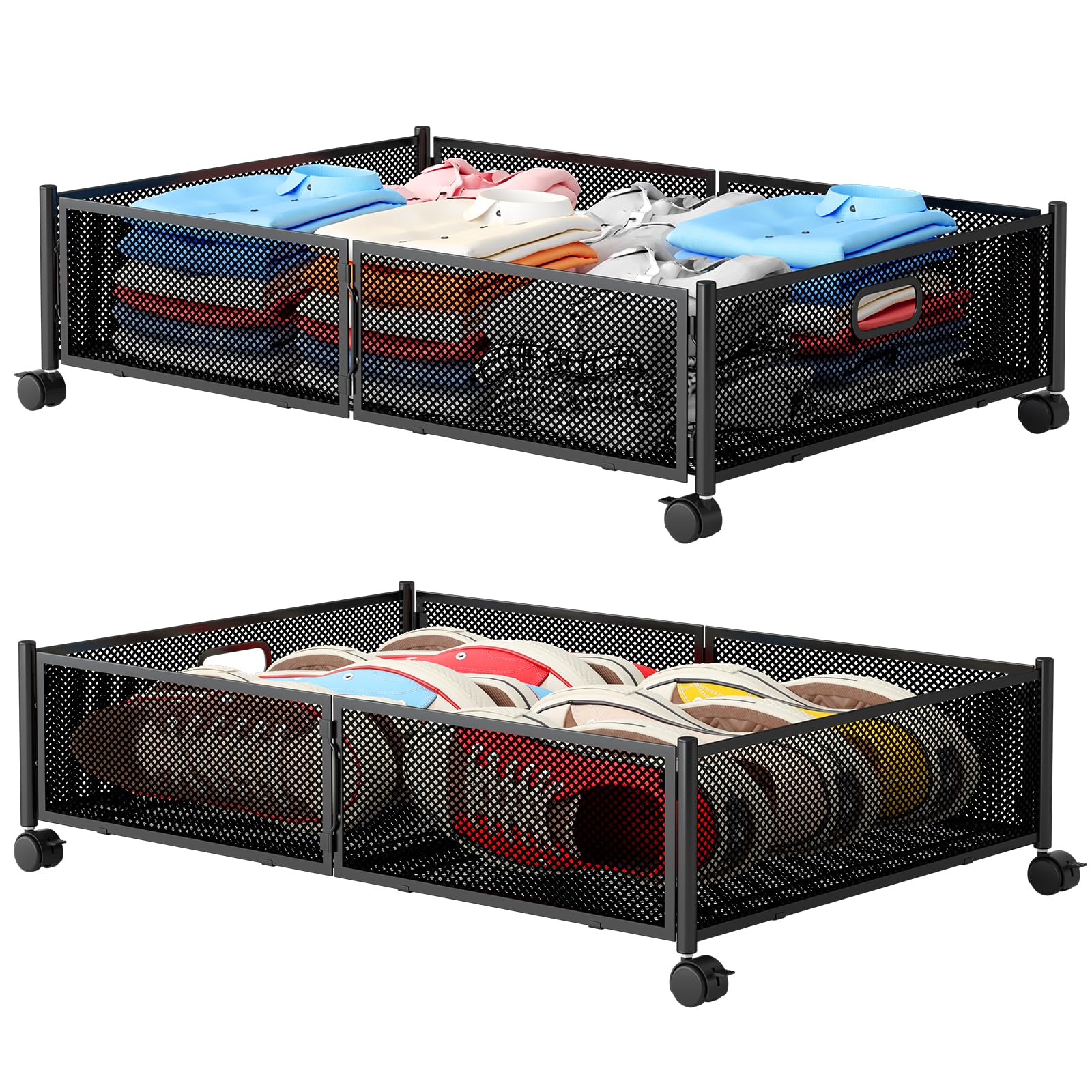 Gawerk under bed storage with wheels for easy access and mobility.