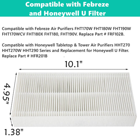Gazeer compatible HHT270/HHT290 filter for easy replacement and fresh air.