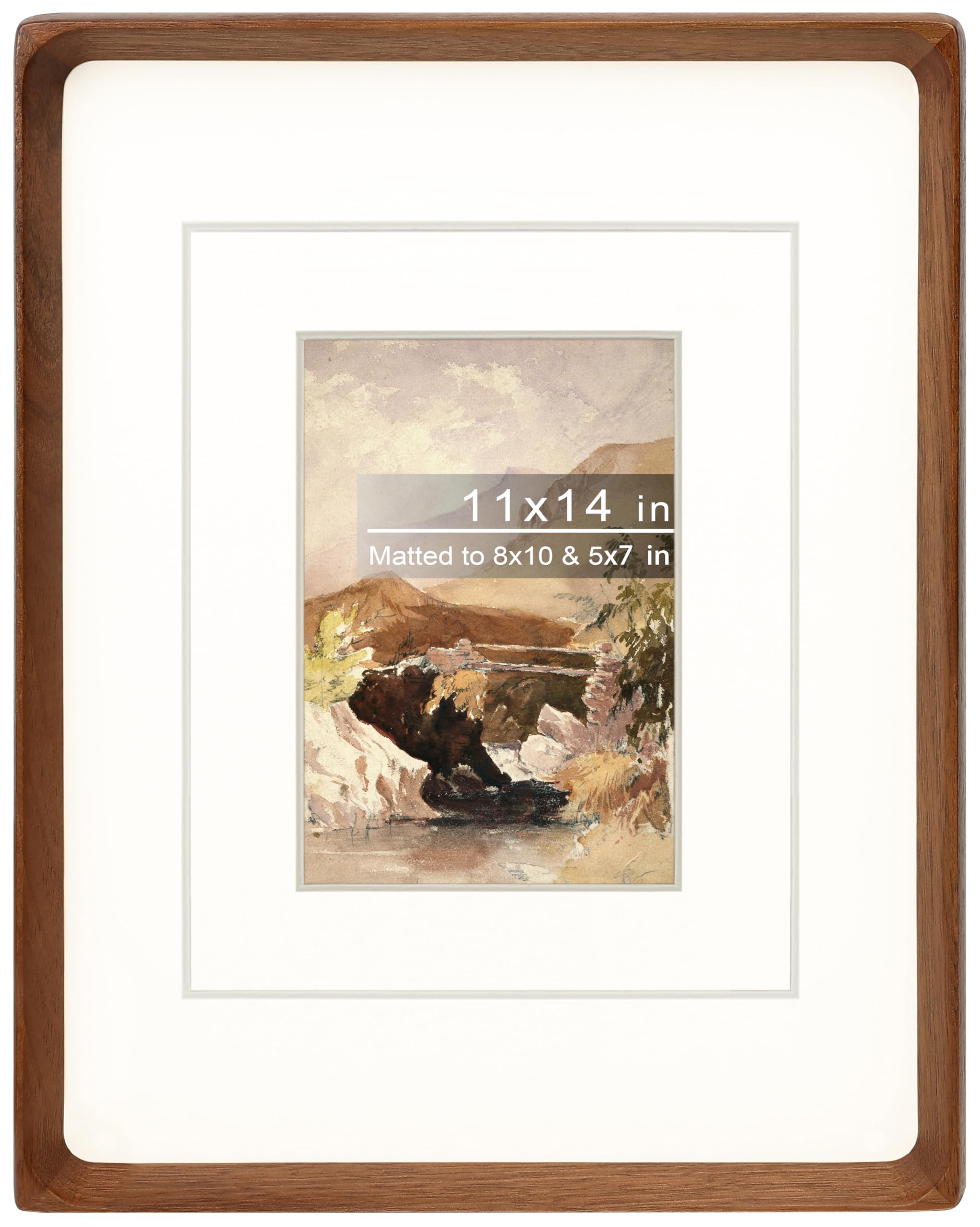 Gdfmsc 11x14 frame with rounded corners for wall display