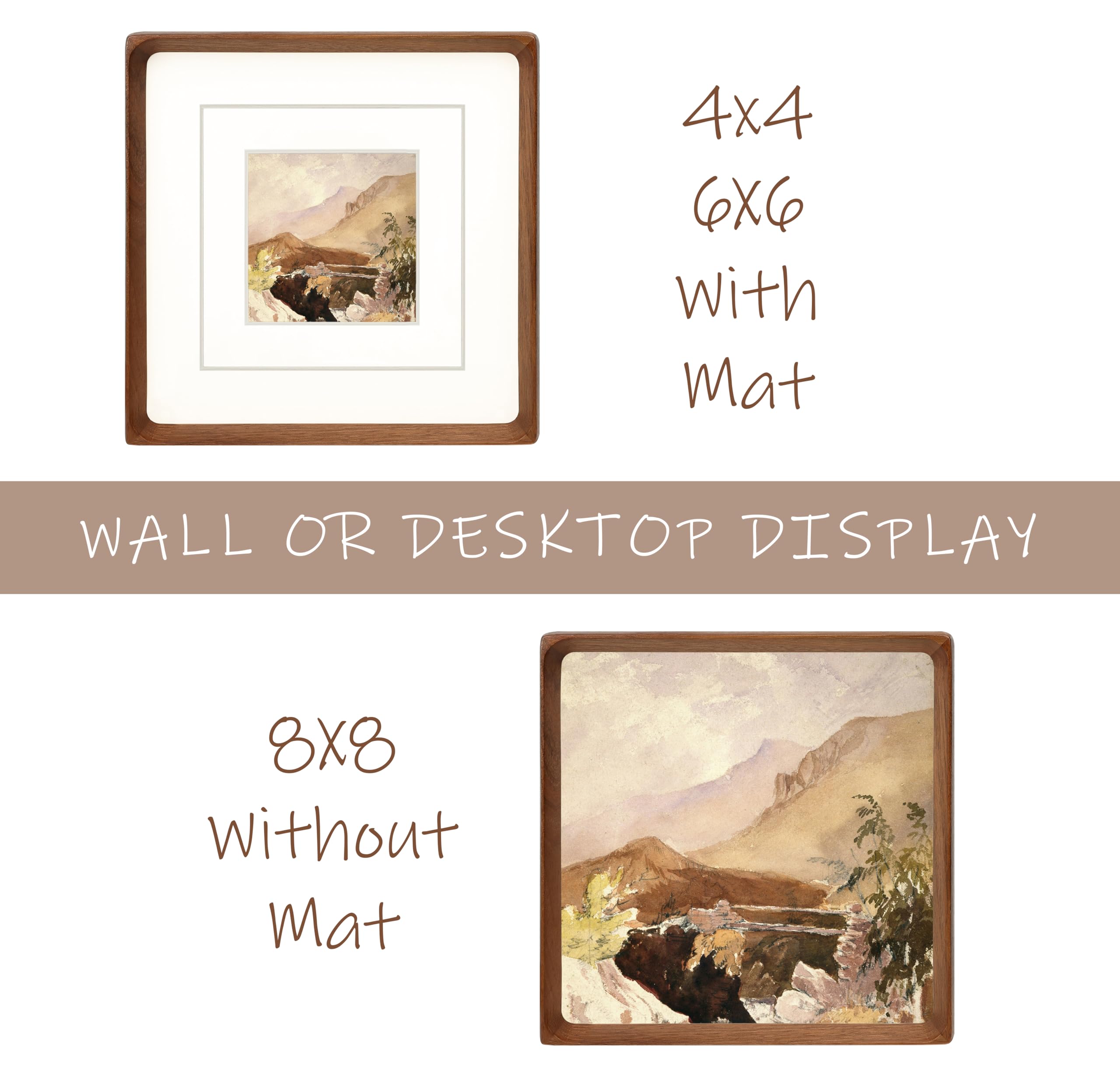Gdfmsc Square 8x8 frame back panel opens smoothly for easy photo changes.