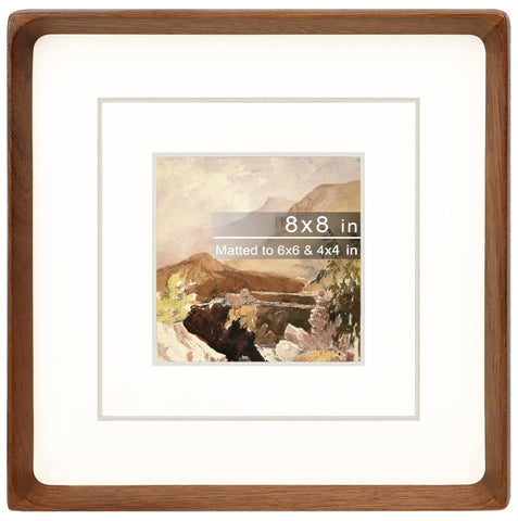 Gdfmsc Square 8x8 frame with front glass protects memories clearly.