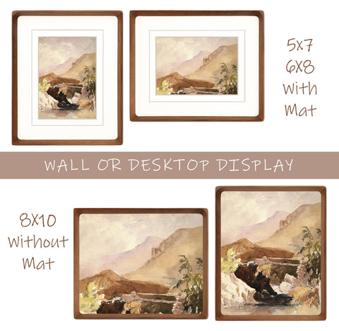 Gdfmsc walnut frame closeup rounded corners highlight soft, mid-century styling.