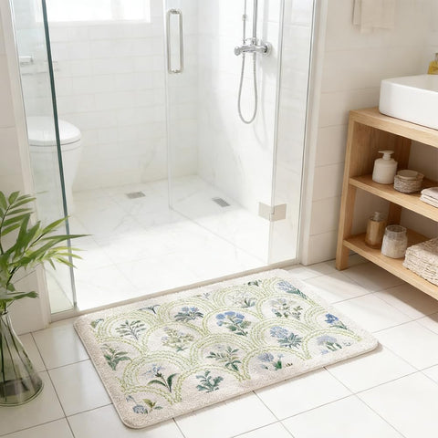 gdmgdr anti-slip TPR backing keeps rug in place on wet floors