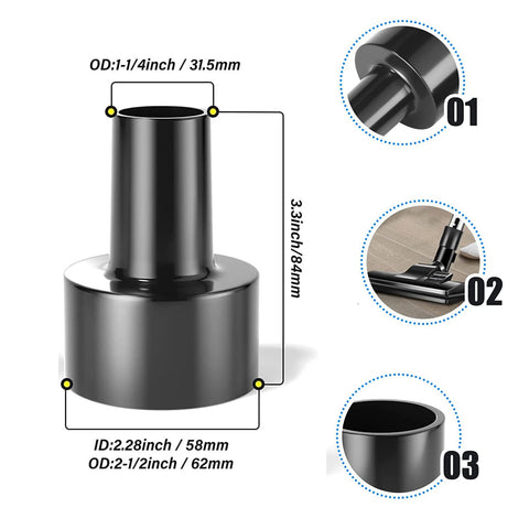 GEBDSM vacuum crevice tool for precise edge cleaning