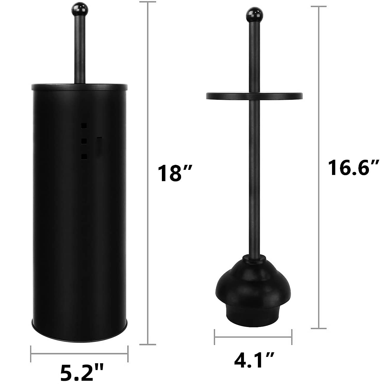 Gecious elegant bathroom plunger design blends with modern decor.