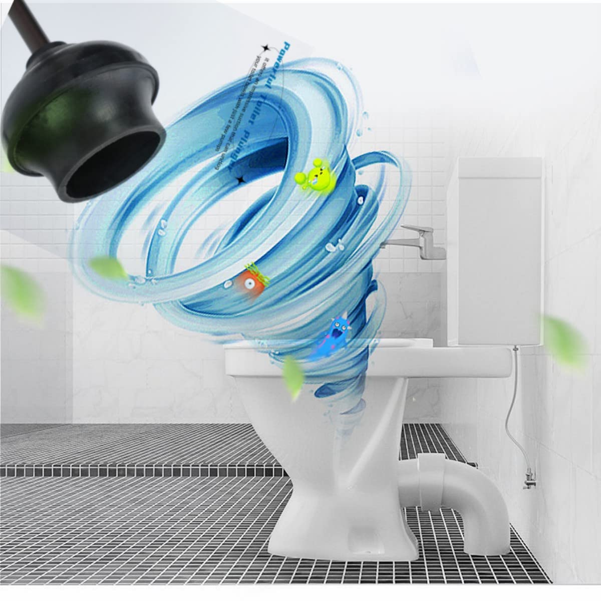Gecious plunger with a 1-year warranty offers reliable support.