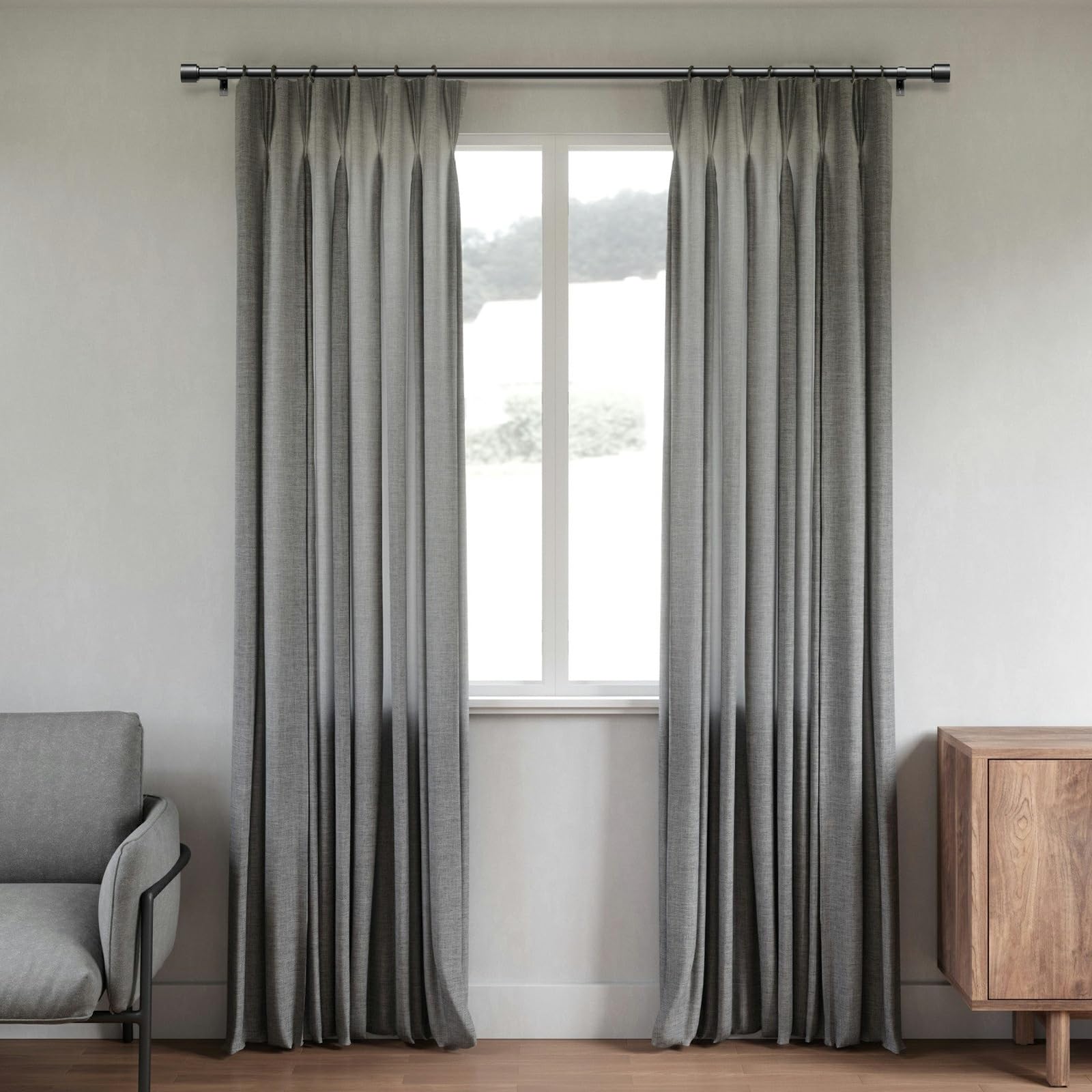 Geebobo curtain rod with thickened thread connection for durable joints.