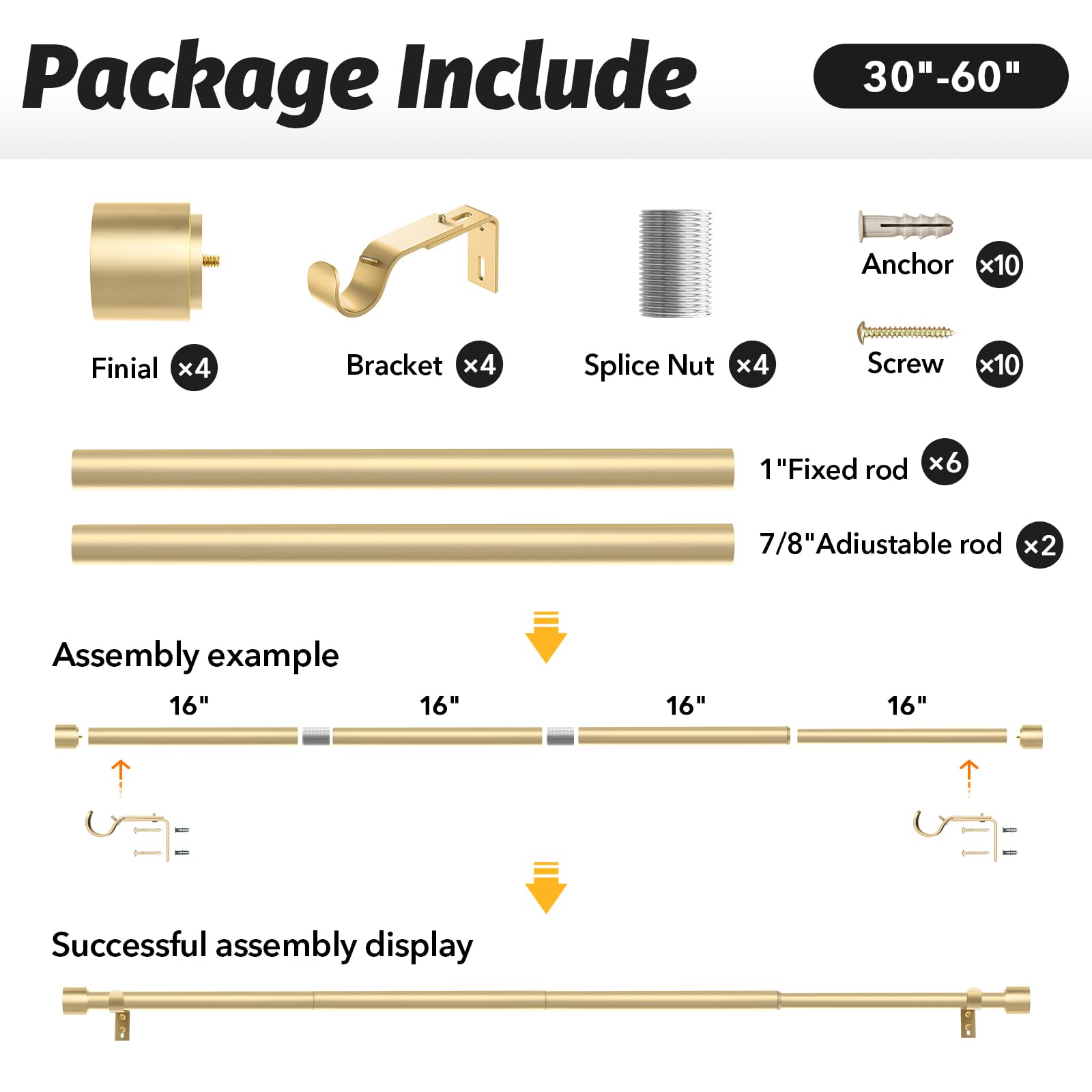 Geebobo modern gold look complements farmhouse and contemporary spaces.