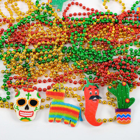 Geefuun pinata pattern pendant necklace creates playful photo props.