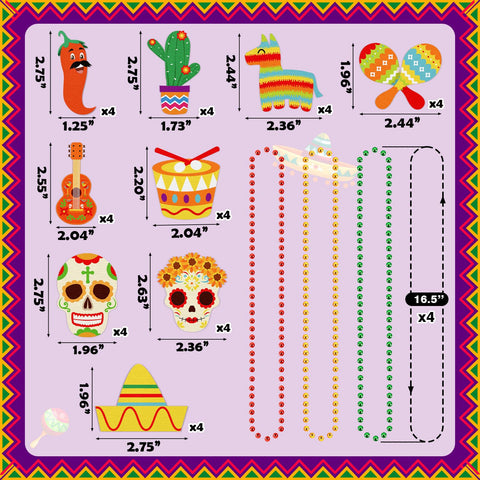 Geefuun taco pattern pendant necklace enhances Taco Tuesday outfits.