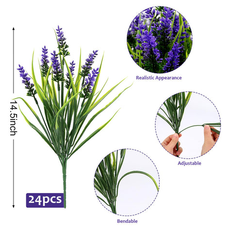 Geegoods monkey grass faux plants for gardens and window boxes