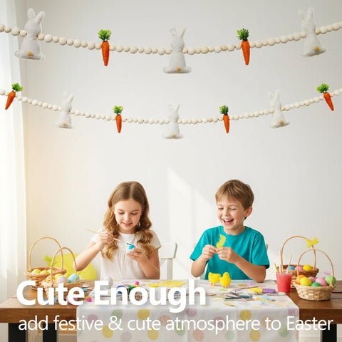 Gee Hut ready-to-hang Easter garland simplifies quick seasonal decorating.