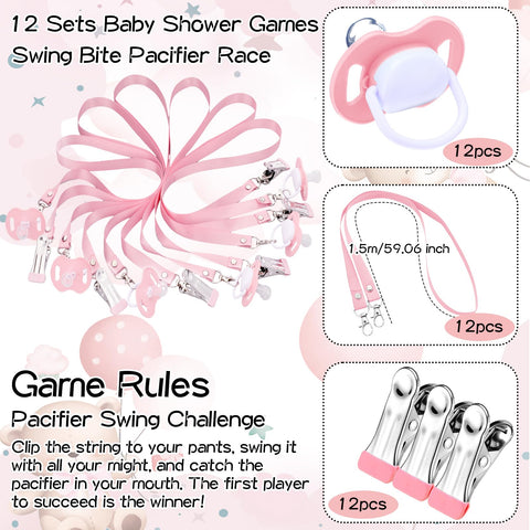 Geelin baby shower games setup ready for guests