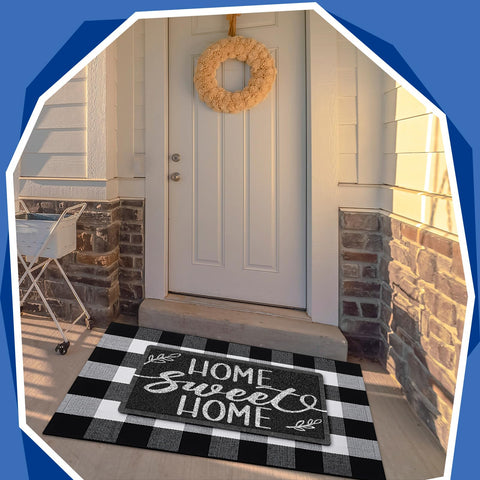 Geelin indoor/outdoor mat combo balances practicality and decoration