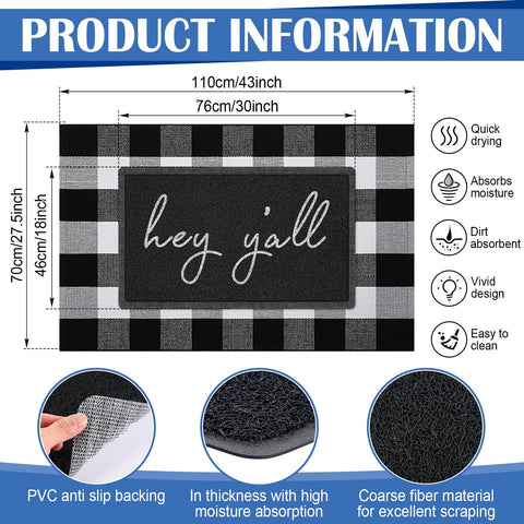 Geelin layered front door mat set arranged for a welcoming layered entry.