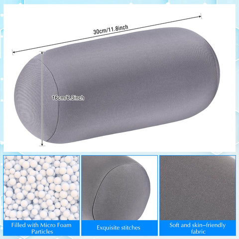 Geelin grey microbead pillow with soft fabric for home use
