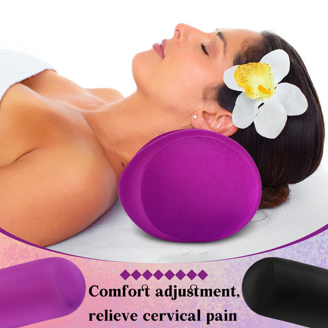 Geelin neck roll pillow showing ergonomic support and compact shape