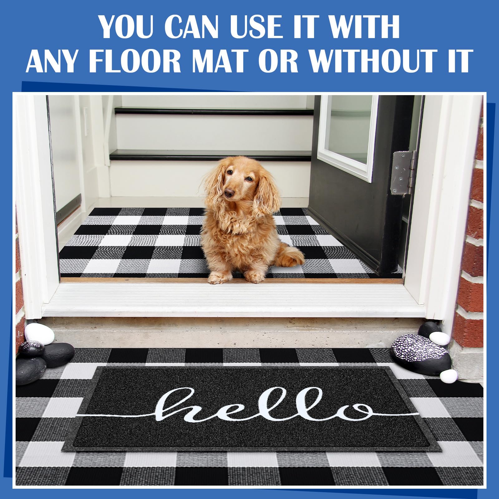 Geelin Outdoor entrance mat welcoming guests with durable surface