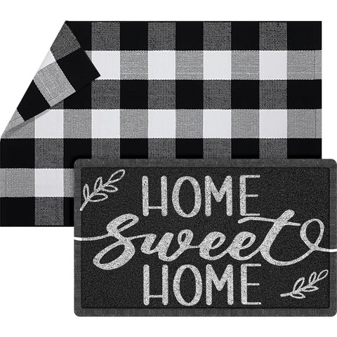 Geelin welcome doormat with embroidery for a warm, inviting entry