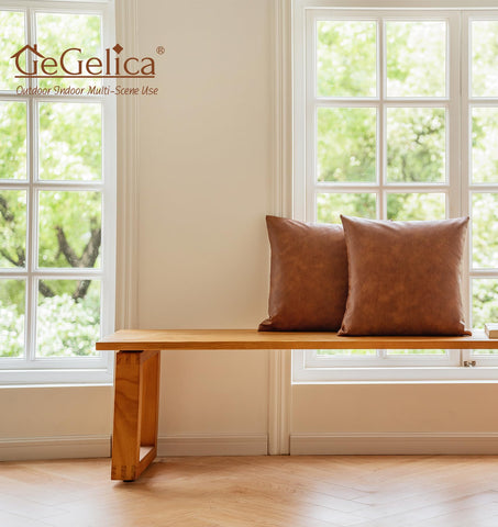 GEGELICA 18x18 brown pillow cover gift ready packaging for homes