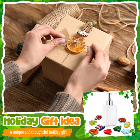Gejoy 300 ml ceramic dispenser fits compact spaces.