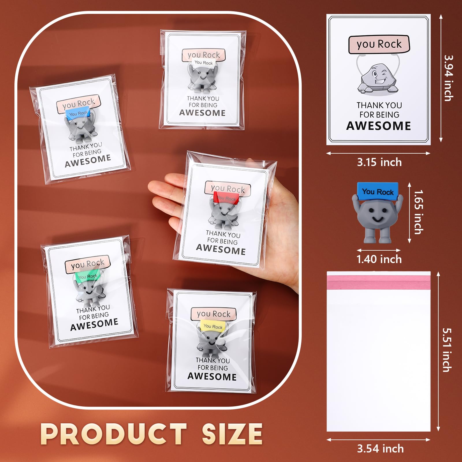 Gejoy inspirational card pairs with You Rock rocks to lift team morale.