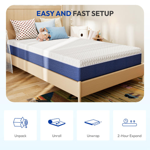 Gelsea box emphasizes easy unboxing and 24-hour expansion.
